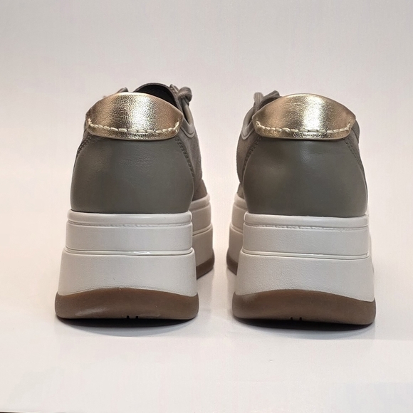 New Michael Kors Hayes Leather Platform Sneaker Women's Size 9 - Picture 9 of 12